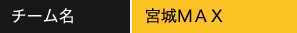 チーム名:宮城MAX